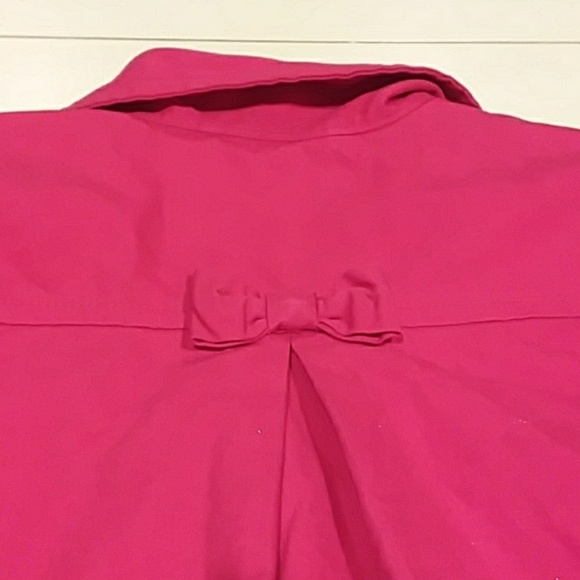 Gymboree medium 7/8 red light coat with bow - Picture 6 of 6